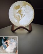 20 cm personalizuota mėnulio lempa su nuotrauka - Image 3