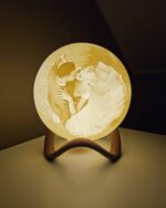 20 cm personalizuota mėnulio lempa su nuotrauka - Image 2